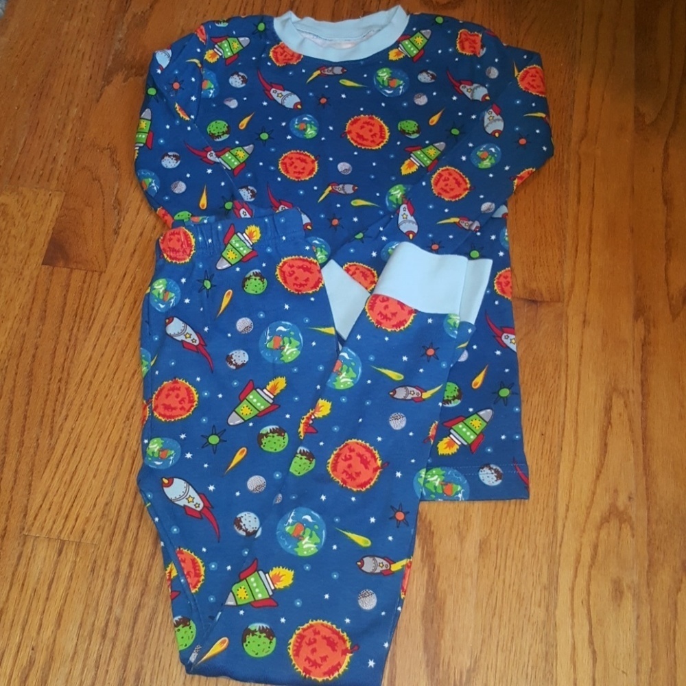 Organic Cotton Planets Solar System Space Pajamas